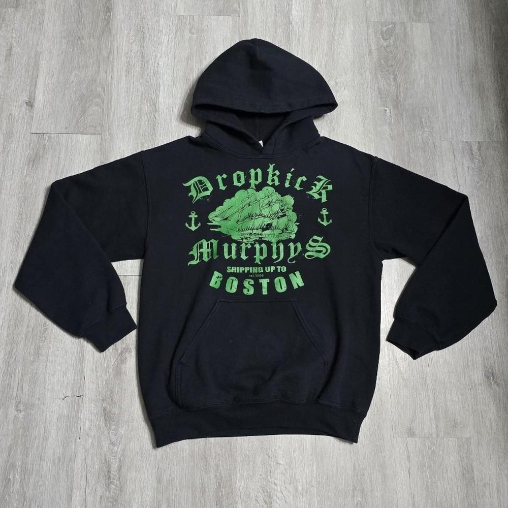 Vintage Y2K Dropkick Murphys Black Hoodie 2000s "Shipping up to Boston" Band